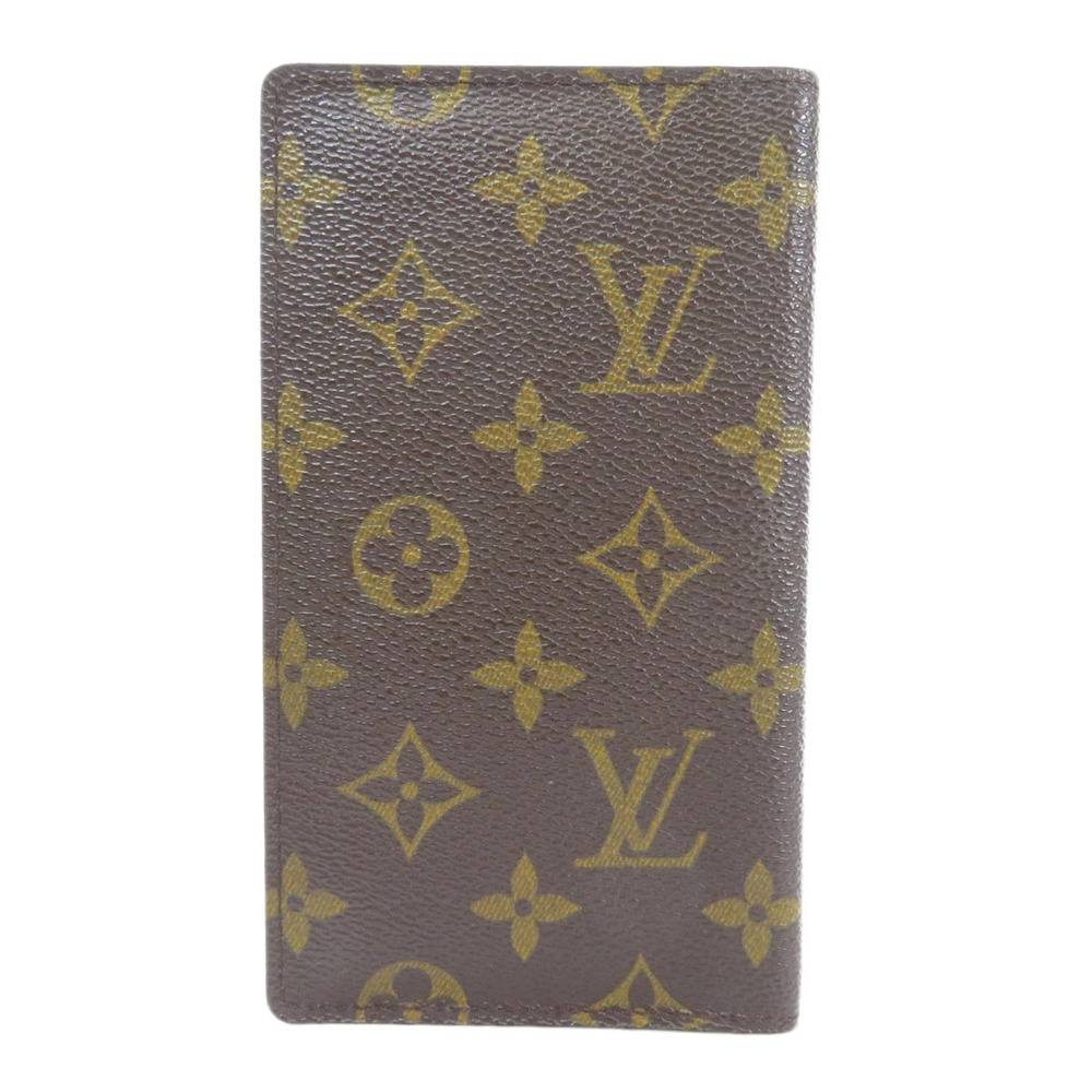 Louis Vuitton Billfold Wallet Canvas Coin Long Monogram Pocket Brown
